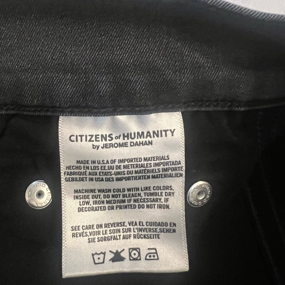 Citizens of Humanity Rocket High Rise Skinny in Distressed Dark Gray Sz 27 - Picture 11 of 15